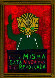 Es la misma gata nada más que revolcada